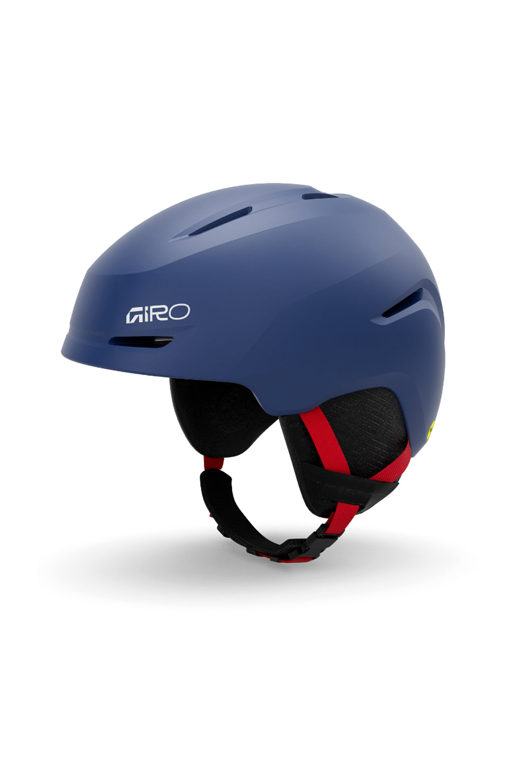 Kids' Giro Spur ski/snowboard helmet, blue with red strap