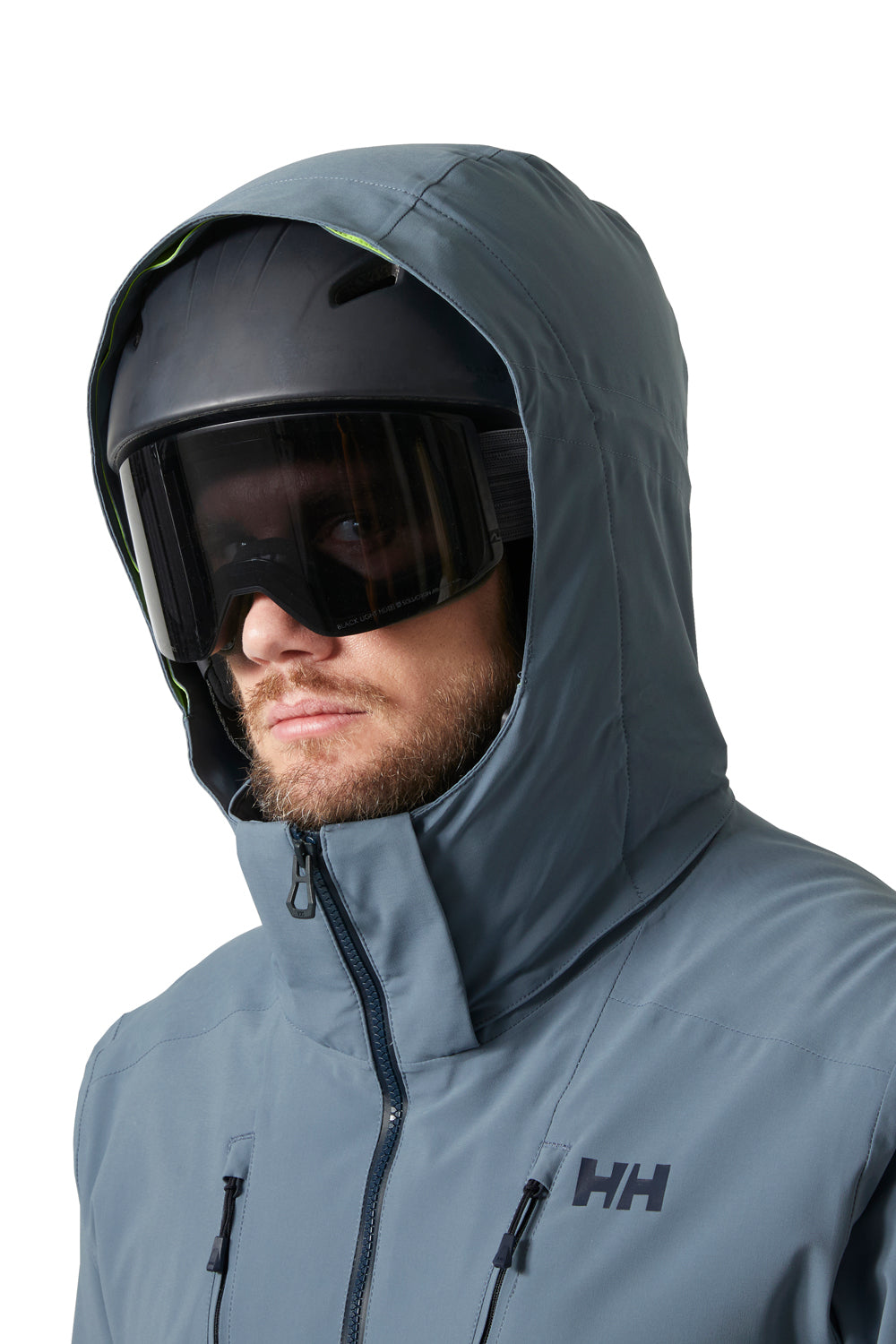 men's Helly Hansen Alpha ski jacket, dusty blue