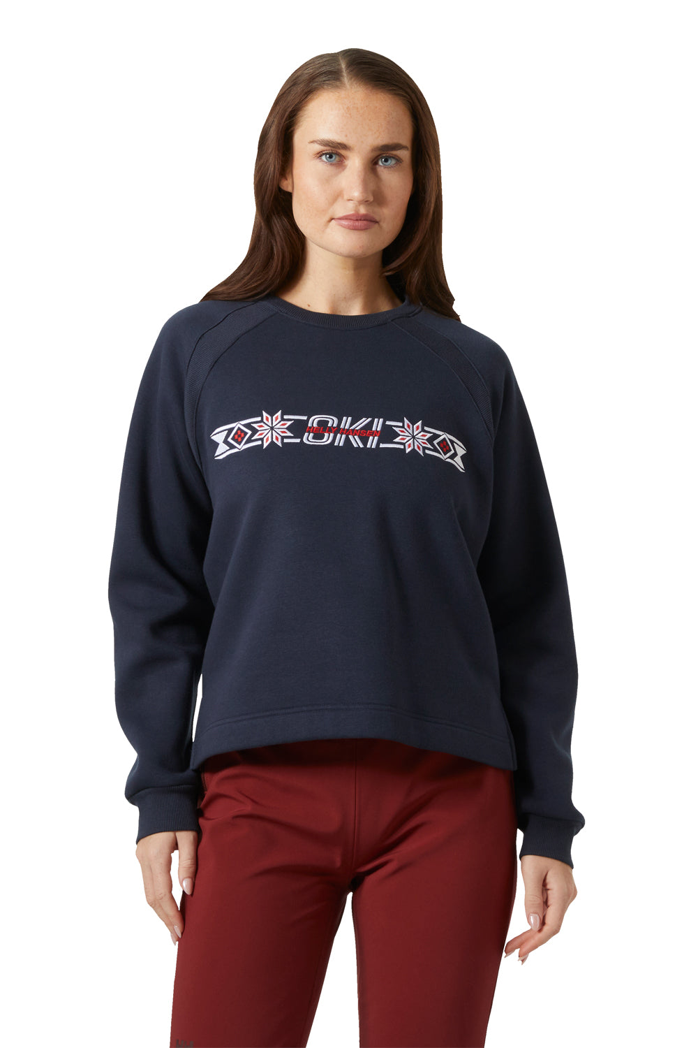 Helly Hansen Bliss sweatshirt, Navy with white & red ski logo on front