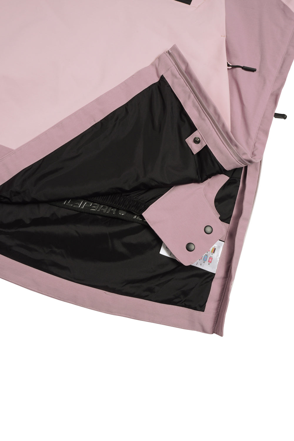 powder skirt detail for ski jacket