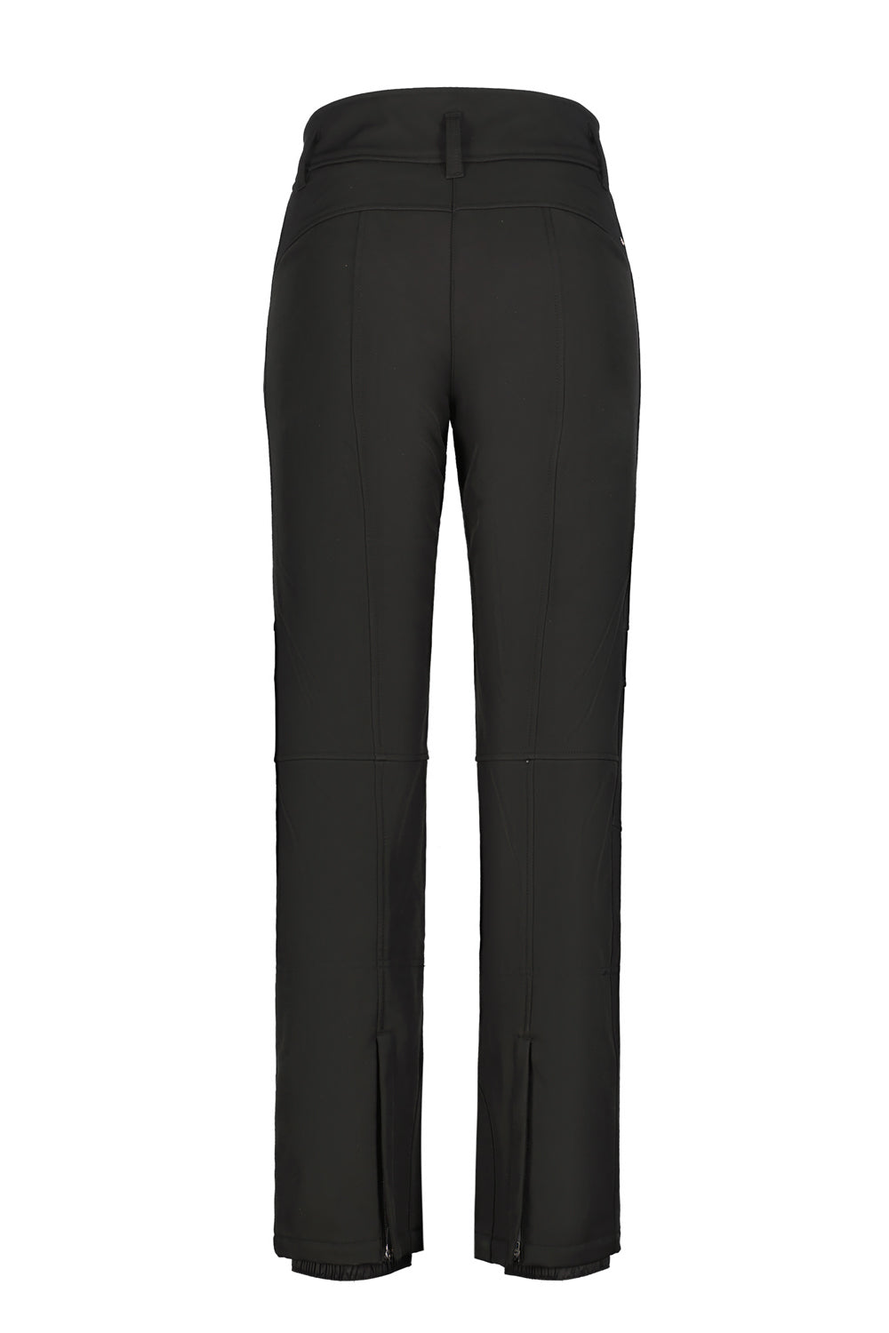 Black ski pants on a white background