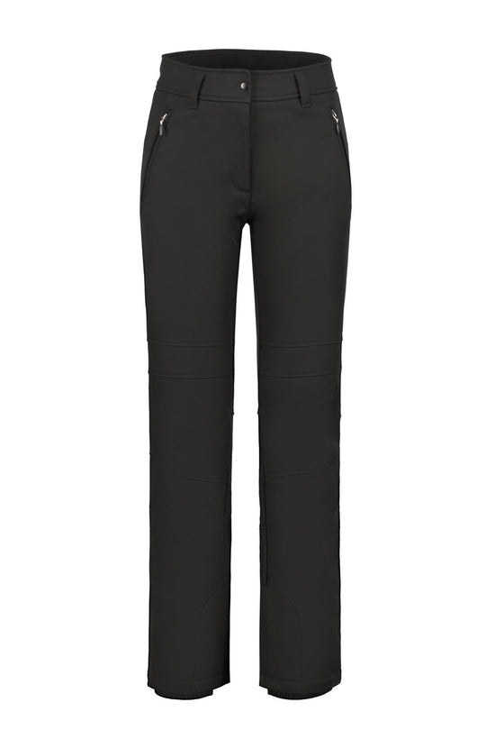 Black ski pants on a white background