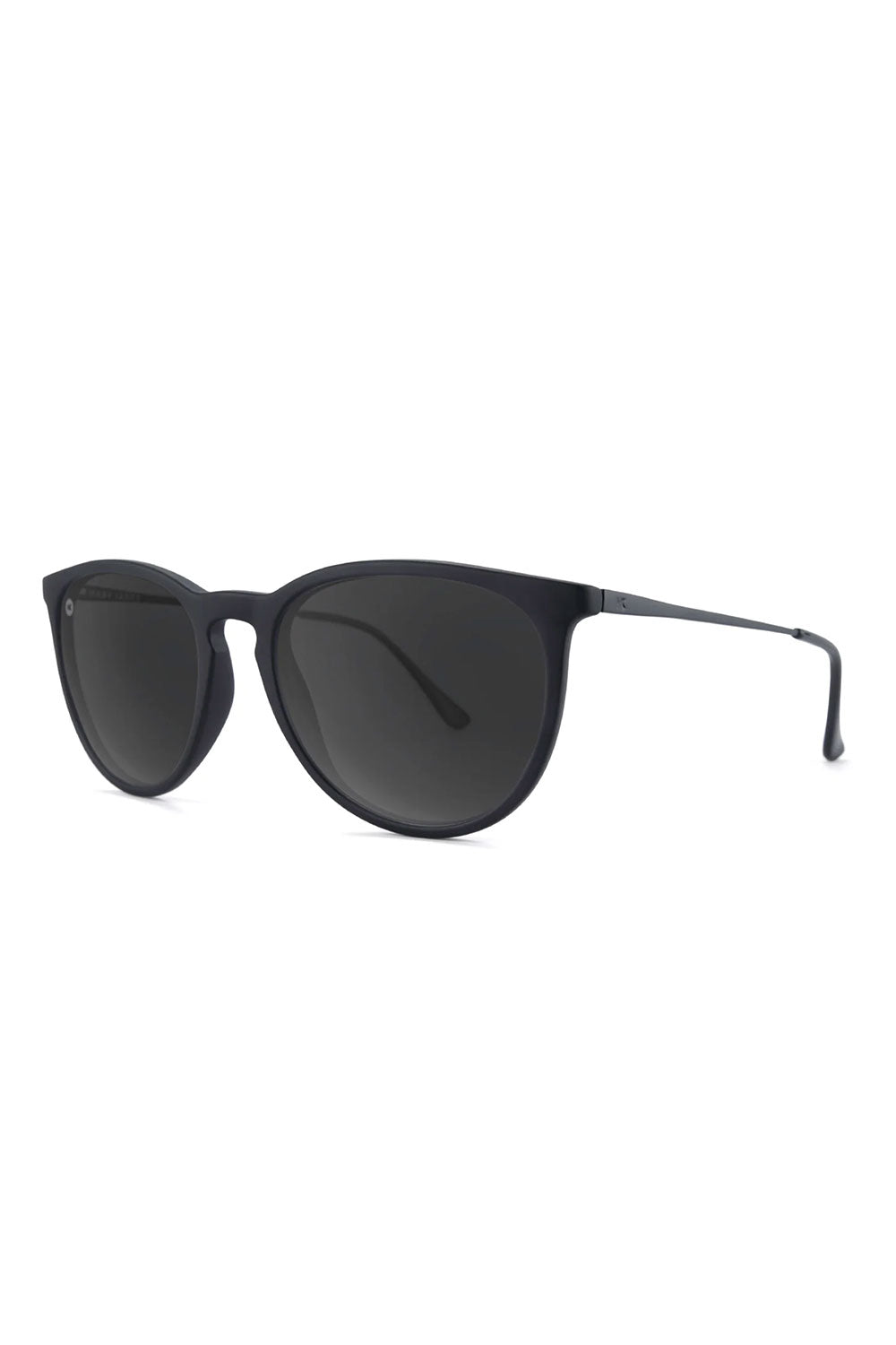 Black sunglasses on a white background