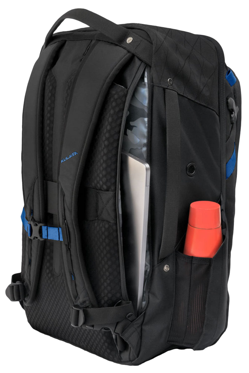 black ski bag with compartments
