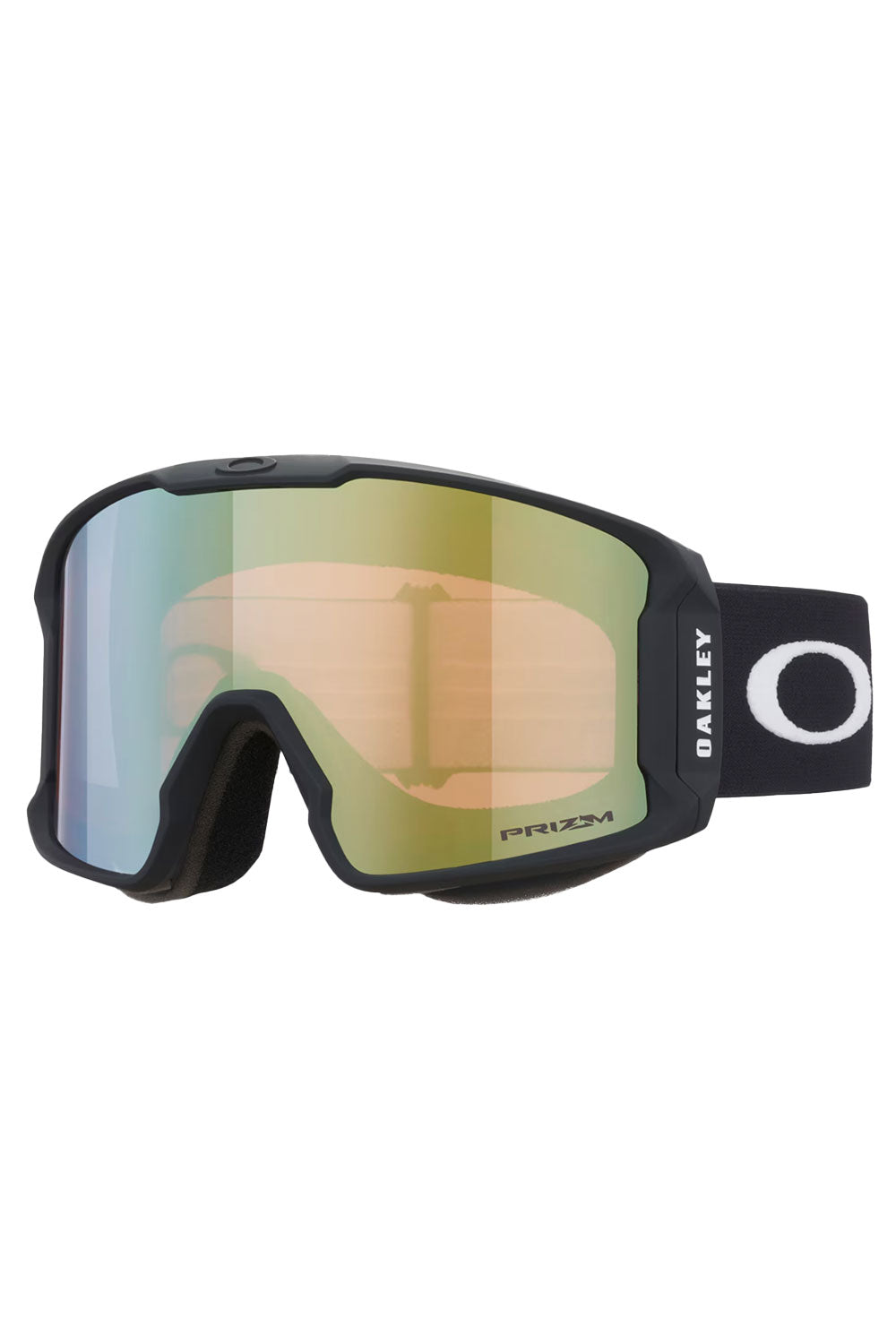Oakley goggles with reflective lens on a white background