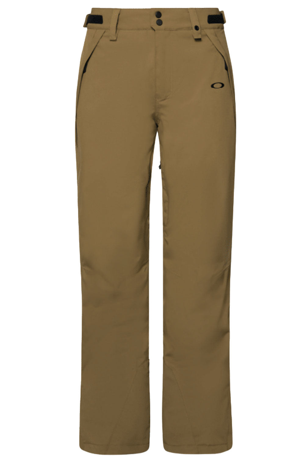 Brown ski pants on a white background