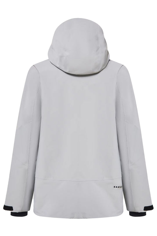 Light gray hooded jacket on a white background