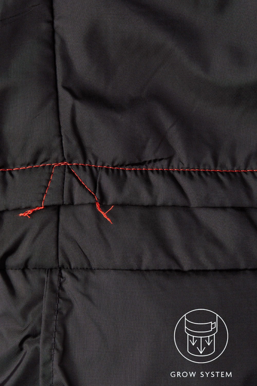 Grow System detail on inside of jacket
