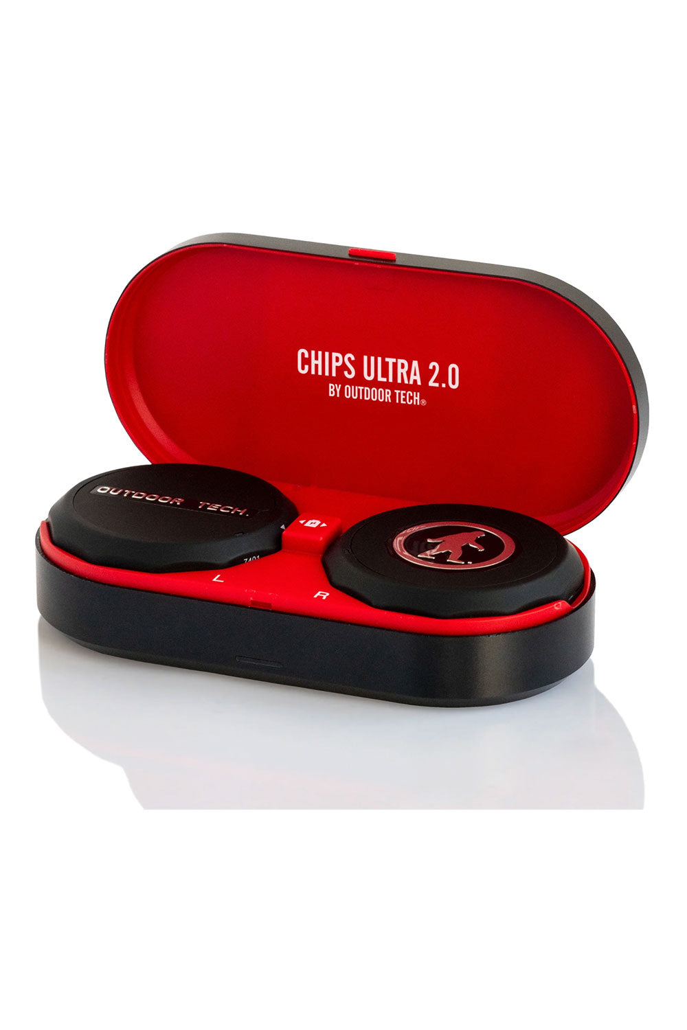 Chips Ultra 2.0 electronic device with red case on a white background