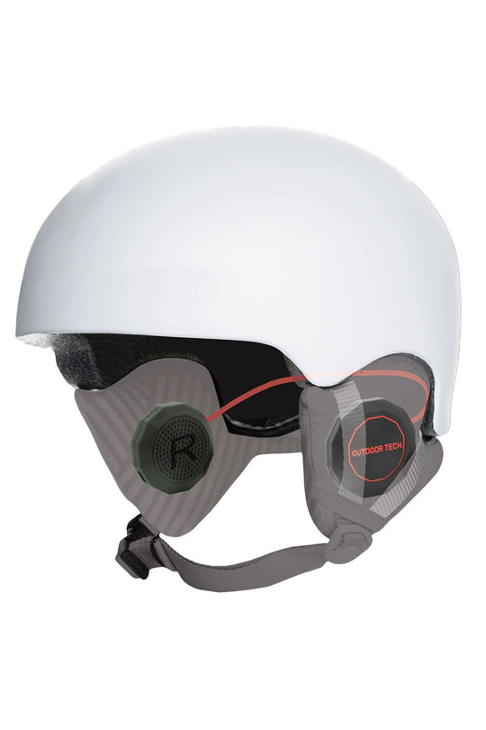 ski helmet with chips headphones