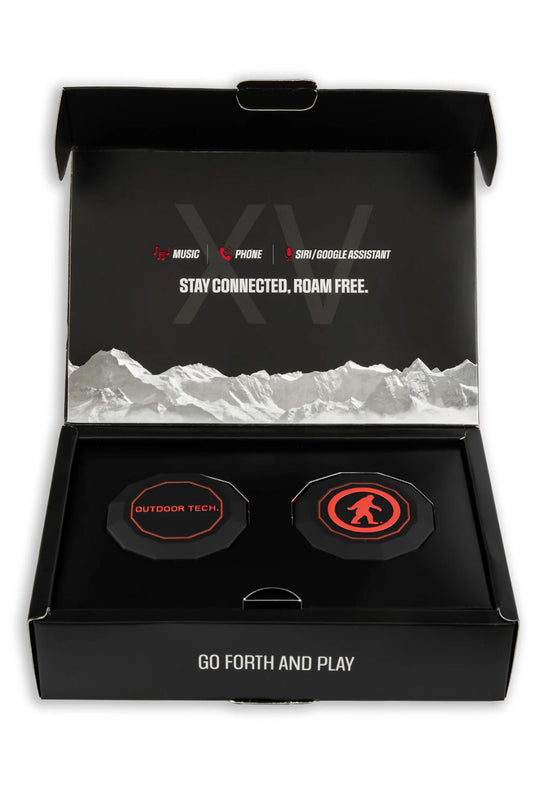 Outdoor Tech box with chips headphones