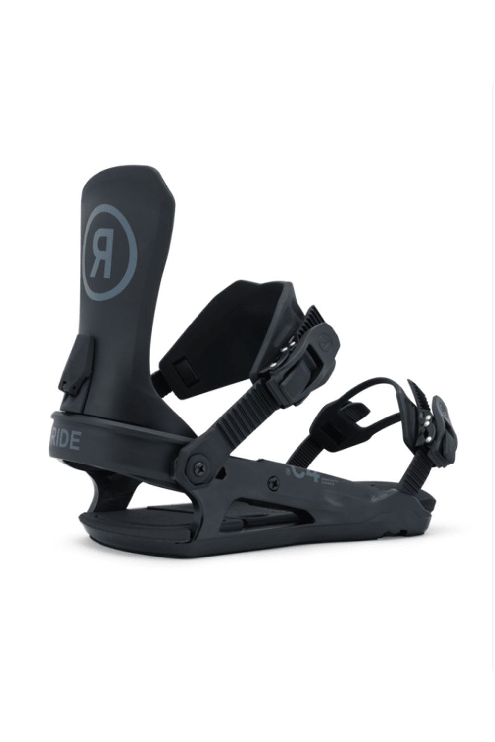 men's Ride C-4 Snowboard Bindings, black