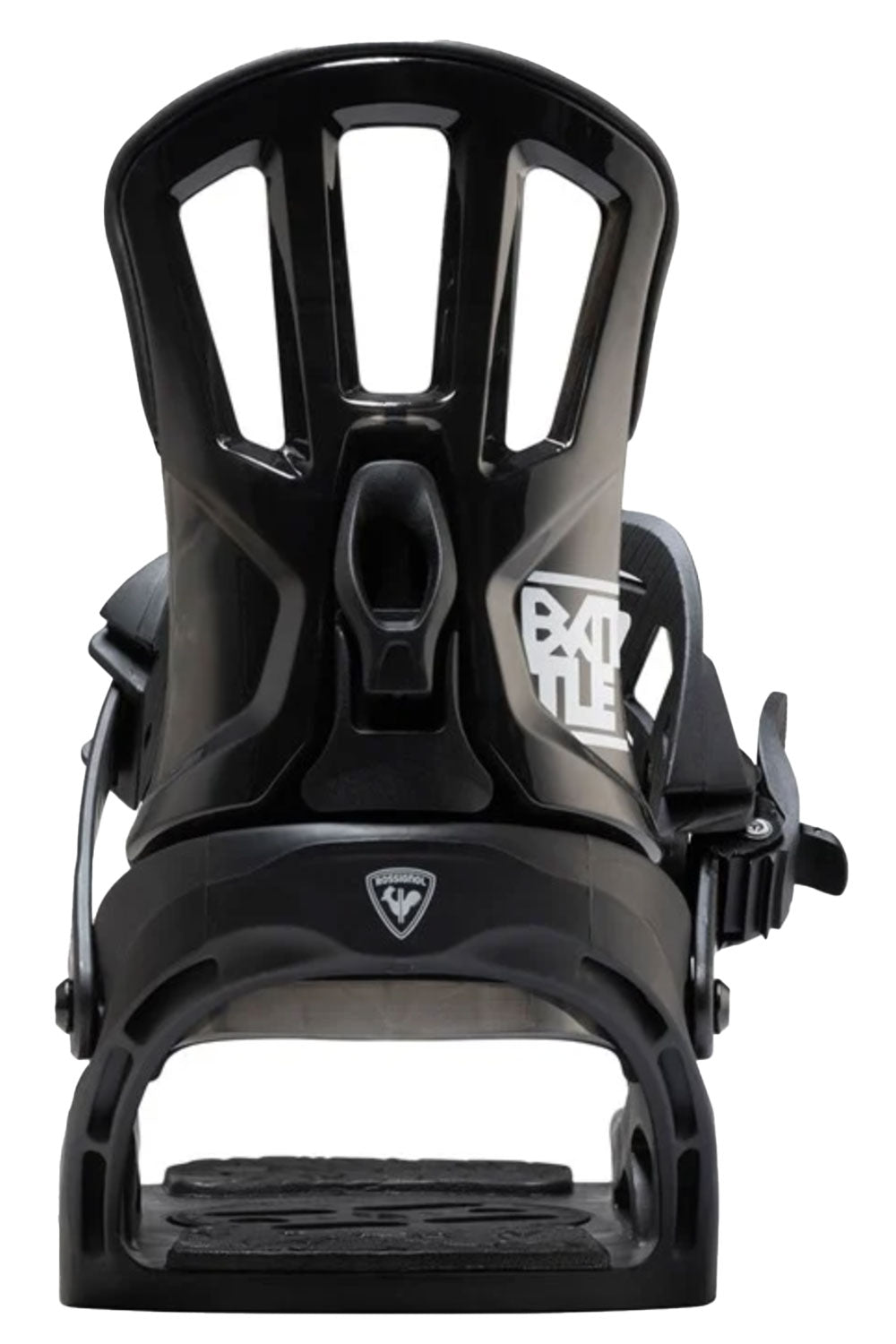 black snowboard binding
