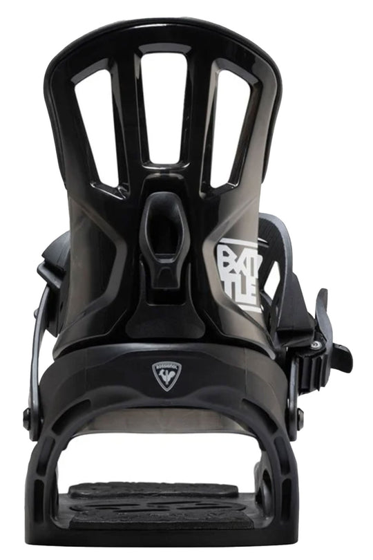 black snowboard binding