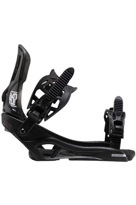 Black snowboard binding