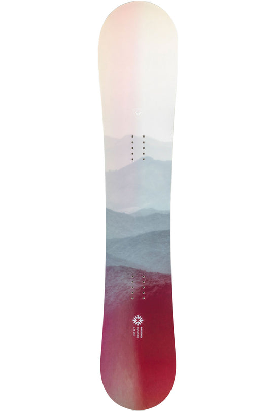 multicolor snowboard on a white background