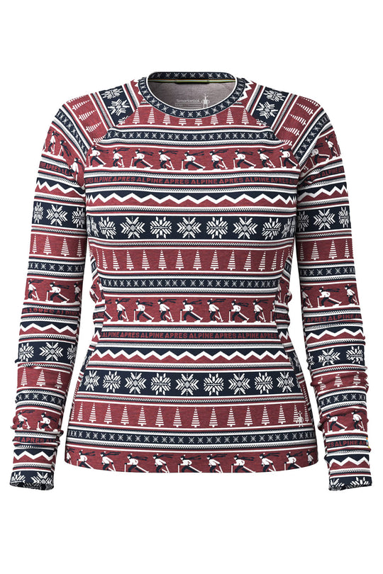 Patterned shirt with reindeer and snowflake design on a white background