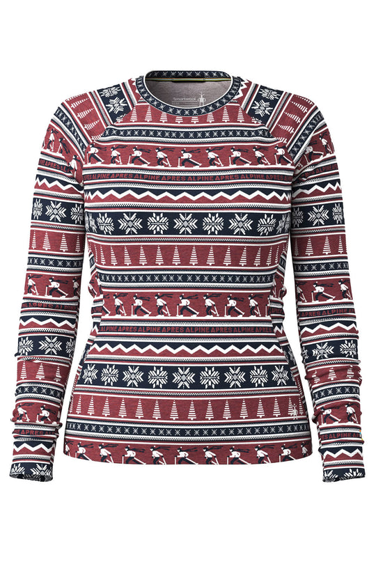 Patterned shirt with reindeer and snowflake design on a white background