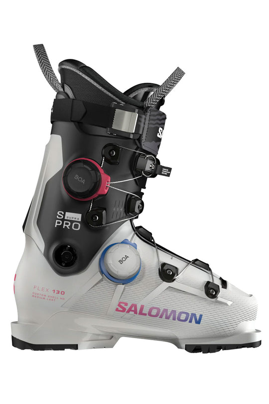 Salomon ski boot on a white background