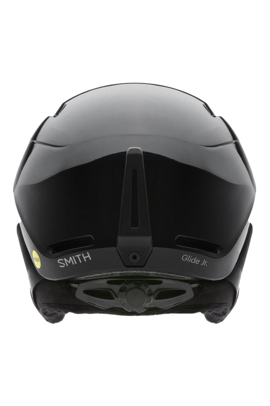 Black helmet with 'Smith' branding on a white background
