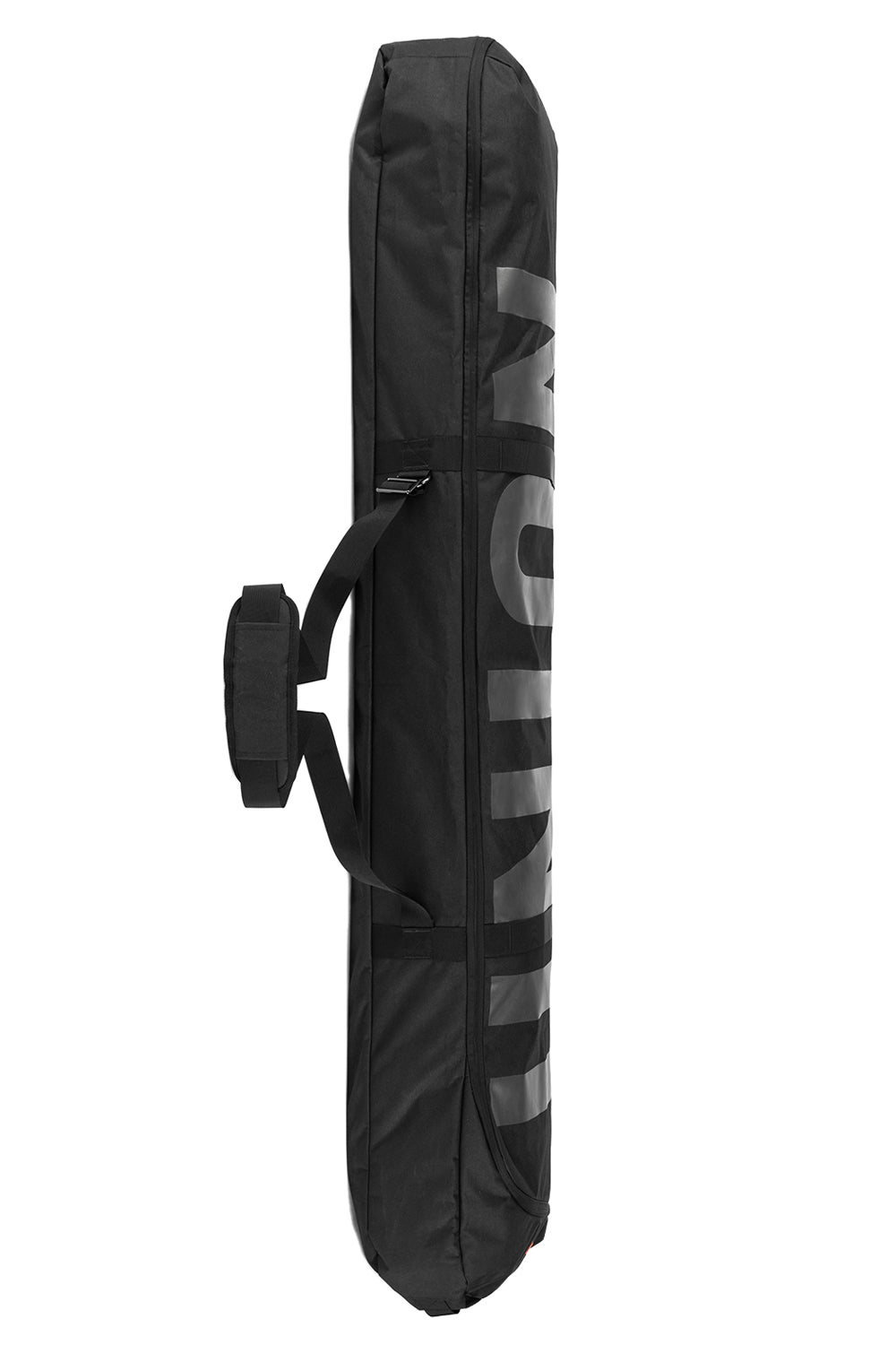 Black snowboard bag with 'Union' branding on a white background