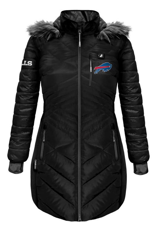 Action Heat Buffalo Bills 5V Long Puffer - Women's - 26/27