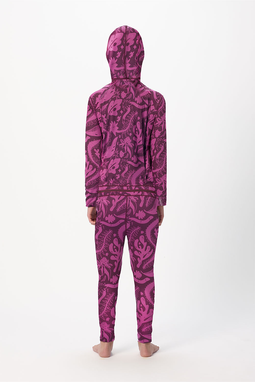 Pink camouflage onesie on a white background