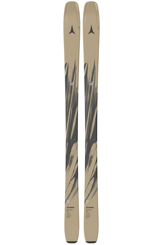 Pair of skis with a white background