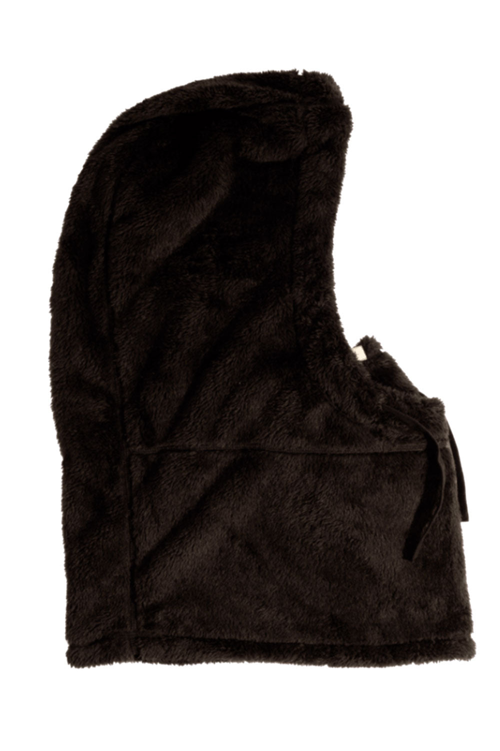 Black hood on a white background