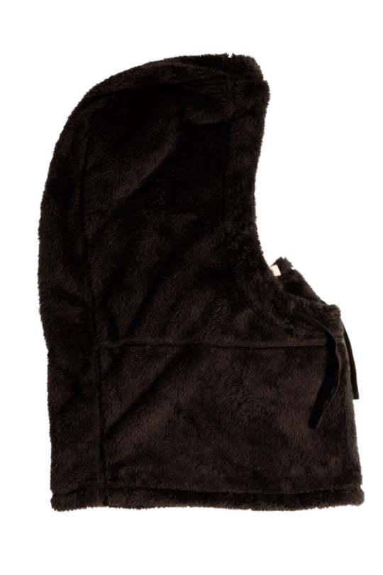 Black hood on a white background