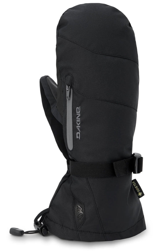 A single black Dakine winter glove with a wrist strap, shown on a plain white background.