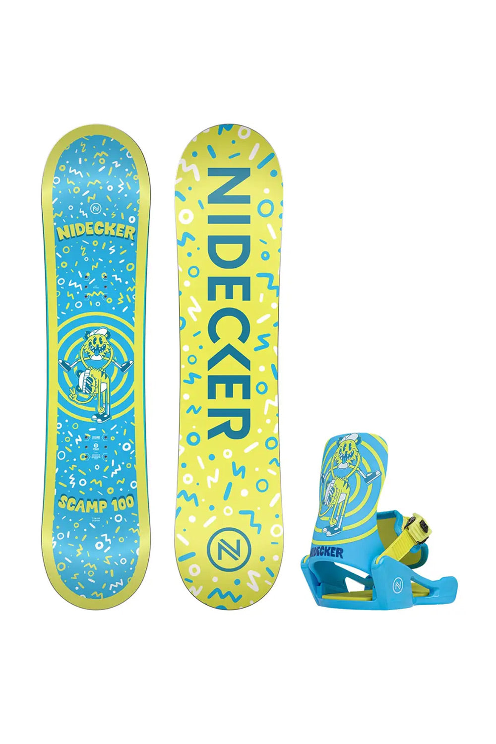 Nidecker Scamp Snowboard With Magic Bindings - Kids' - 26/27