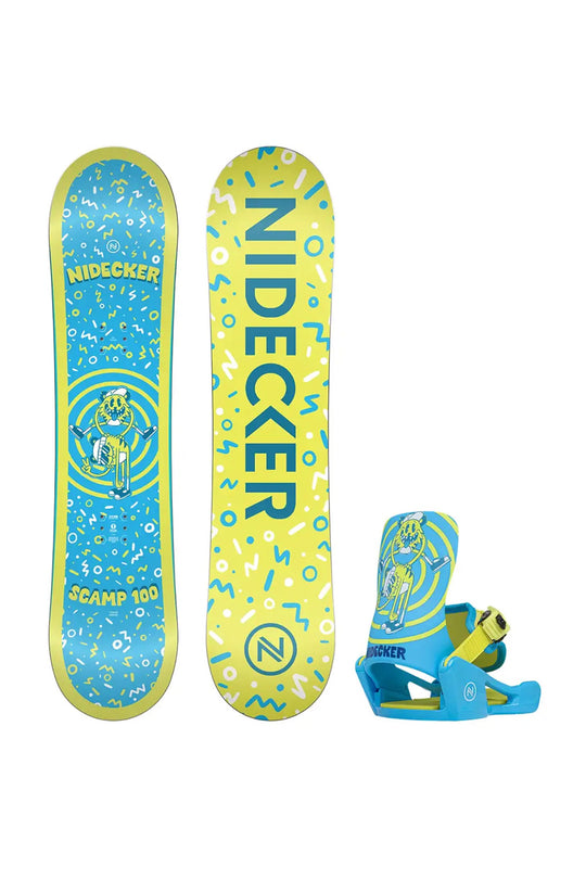 Nidecker Scamp Snowboard With Magic Bindings - Kids' - 26/27