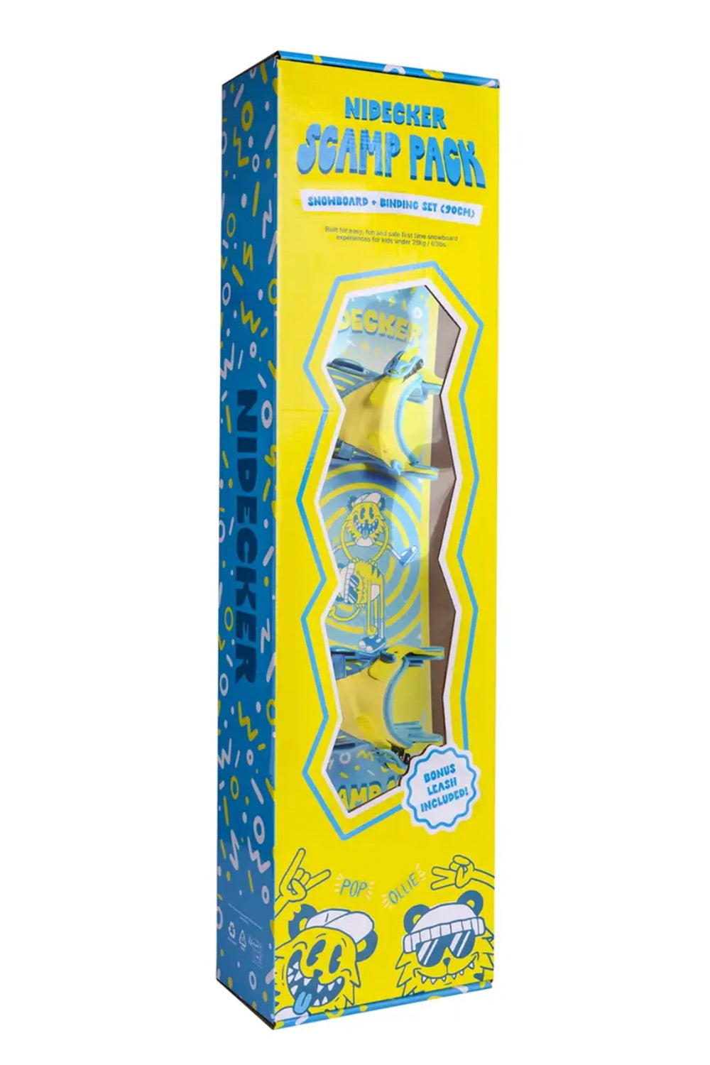Nidecker Scamp Snowboard With Magic Bindings - Kids' - 26/27