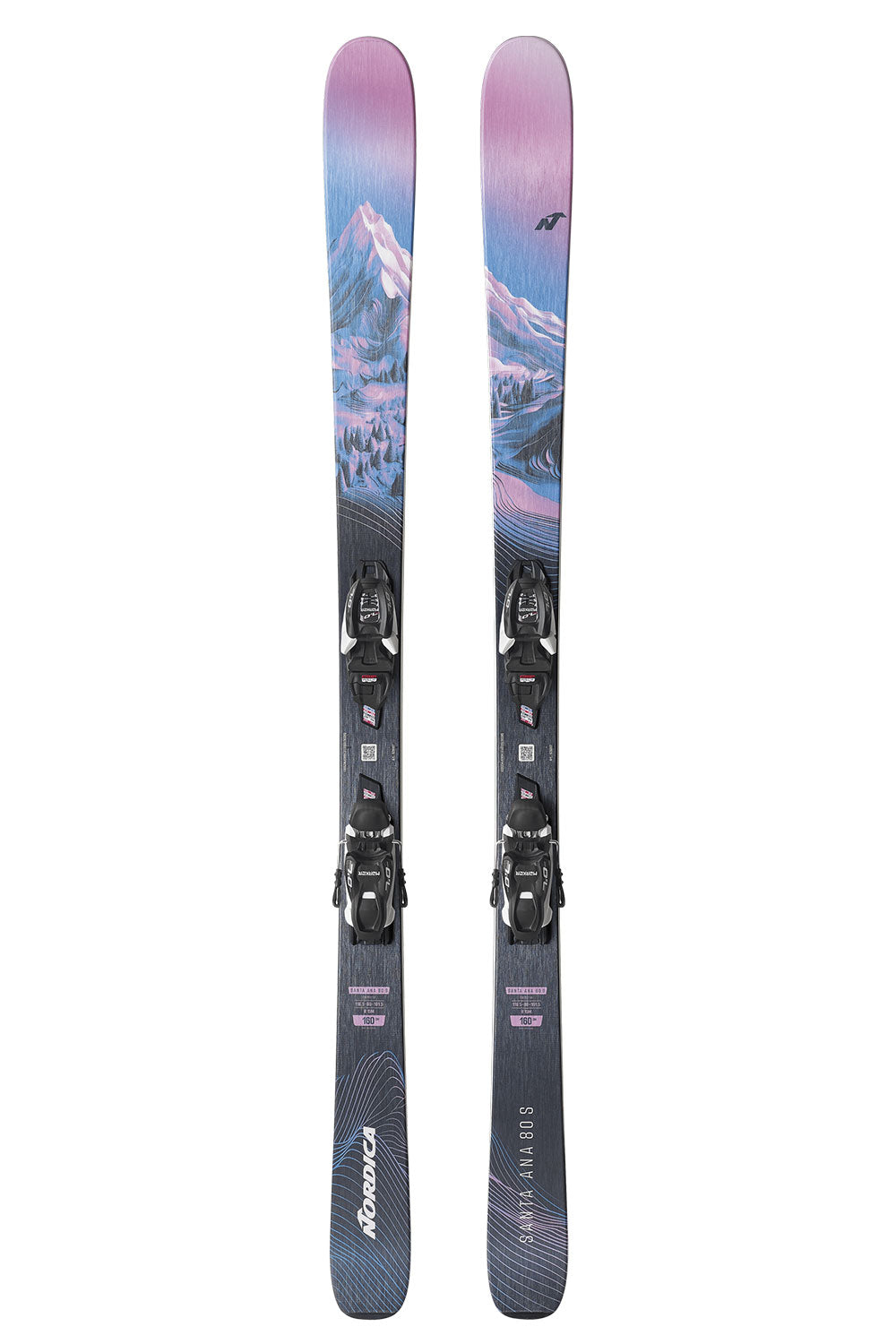 Nordica Santa Ana 80S Skis + JR 7.0 Bindings - Kids' - 26/27