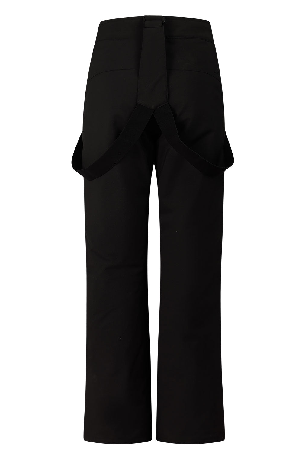 Black wide-leg pants on a white background