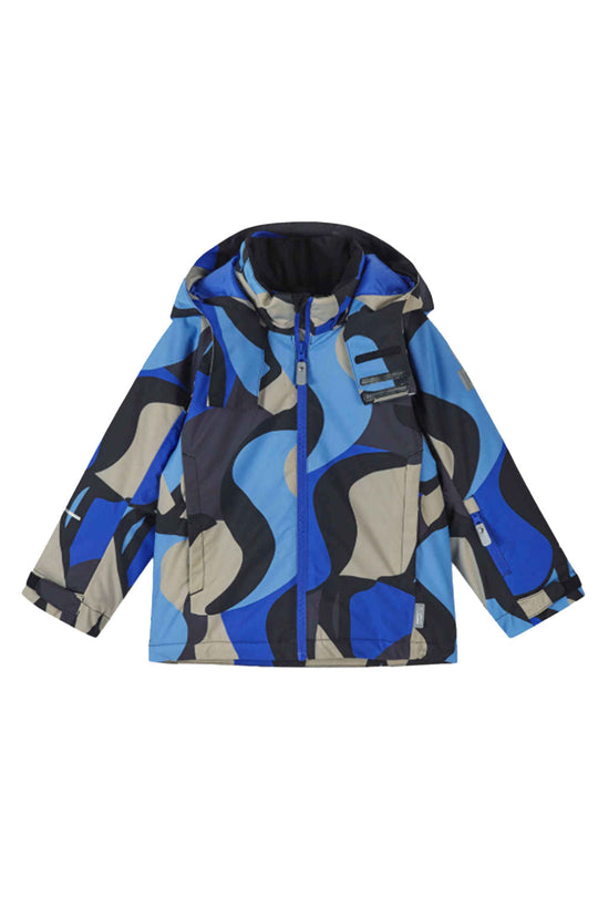 Colorful jacket with abstract pattern on a white background