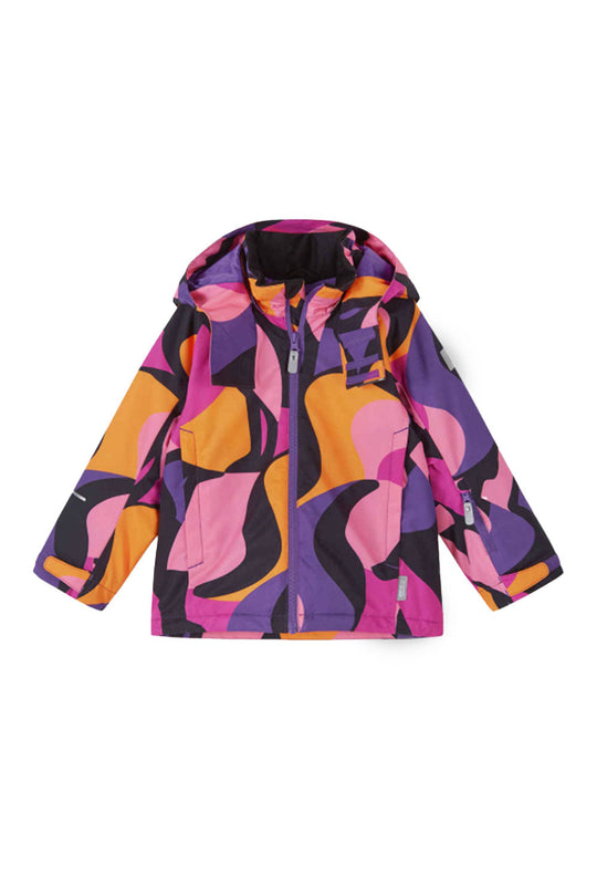 Colorful jacket with abstract pattern on a white background