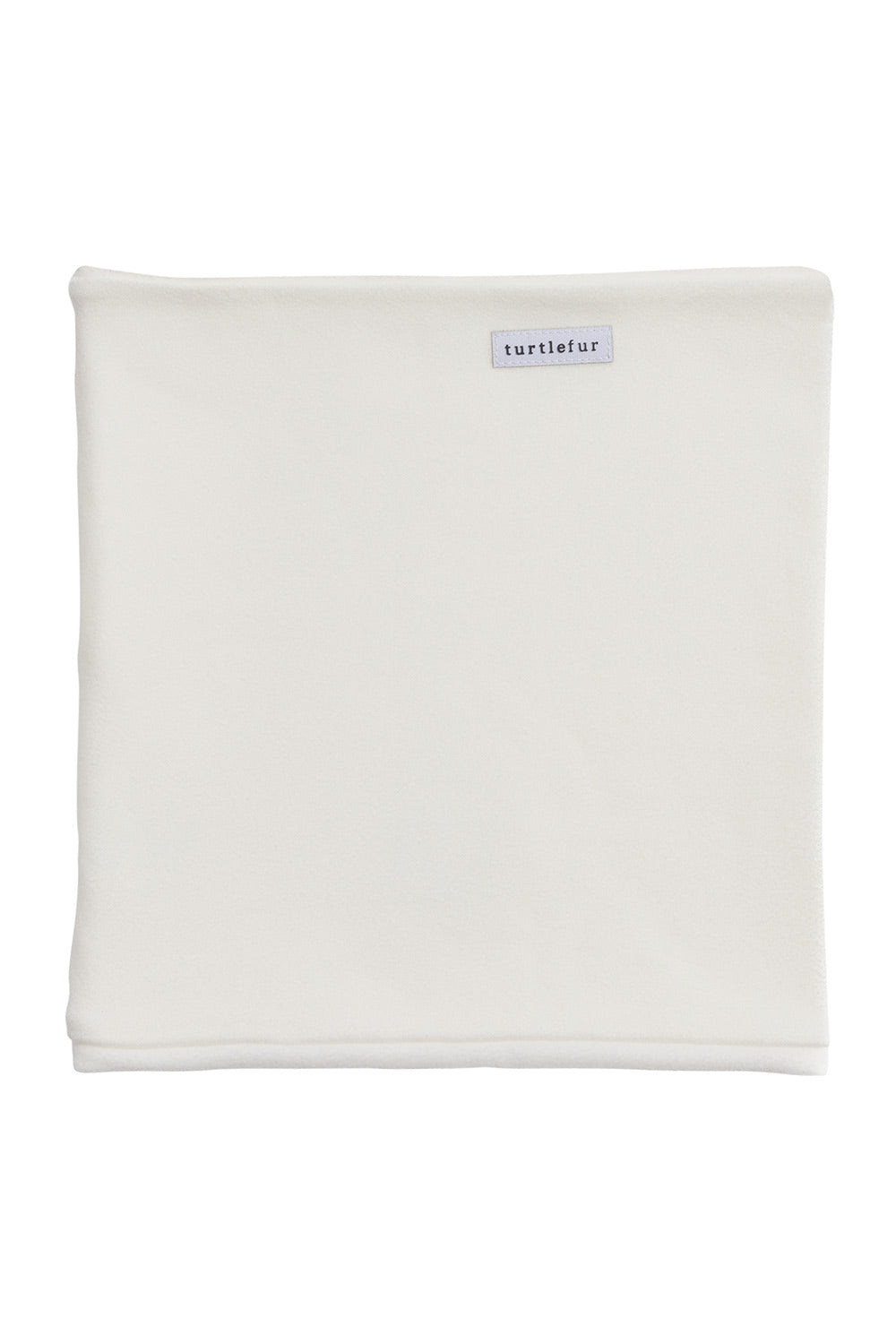 A square cream-colored neck warmer
 featuring a small white brand label that reads 'suptielar' near the top center, set against a plain white background.