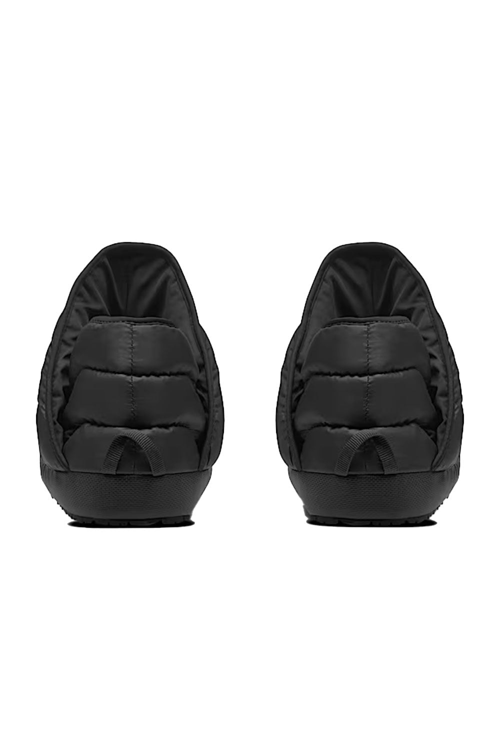 Two black egg-shaped products on a white background