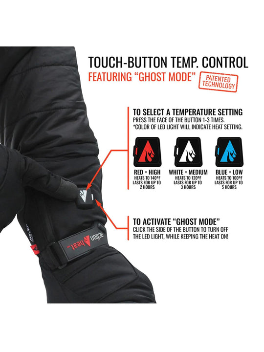 Action Heat 5V Battery Heated Snow Glove - Men's