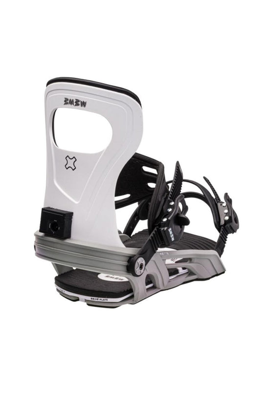 women's snowboard binding, white