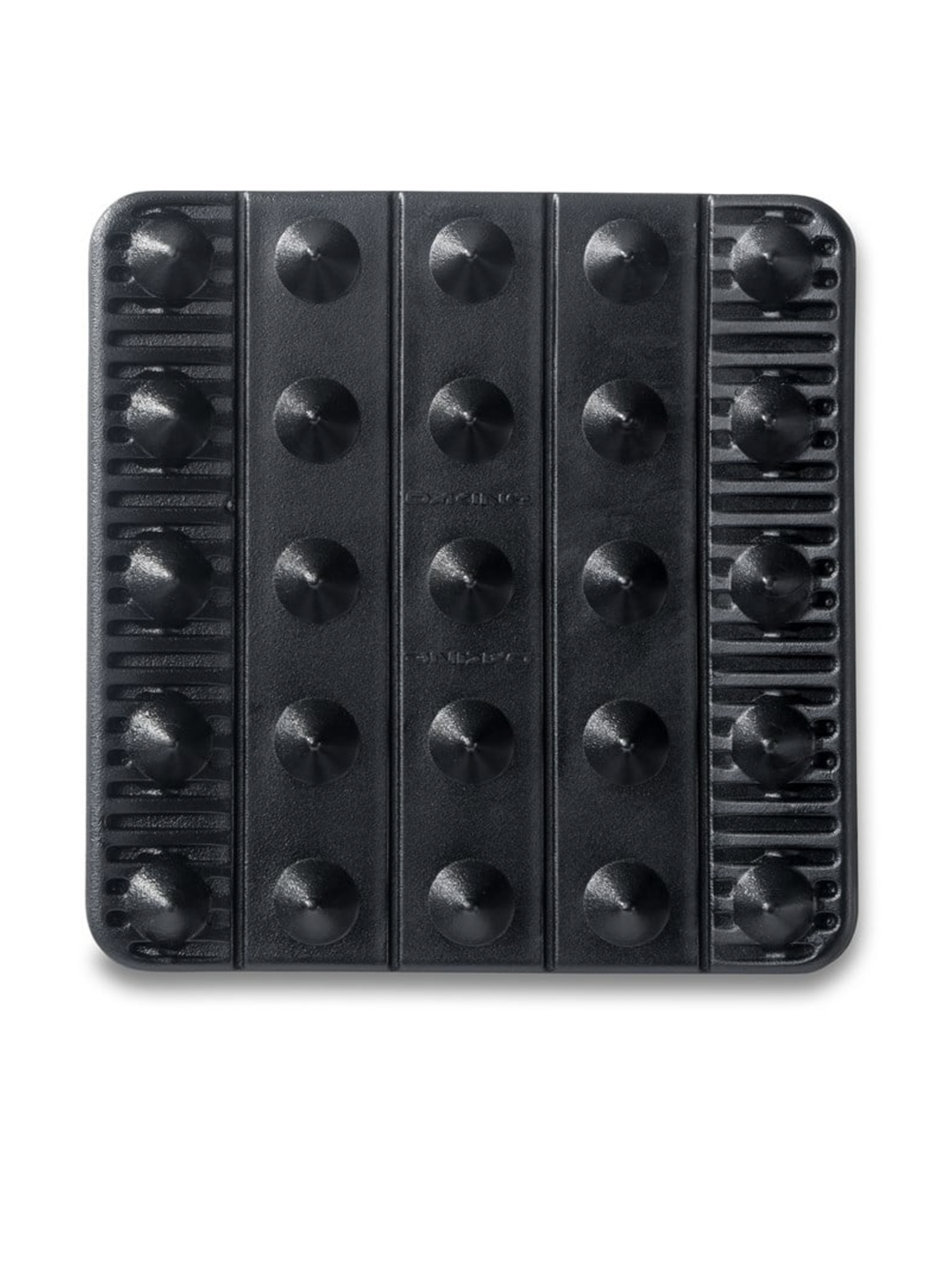 black snowboard stomp pad with spikes