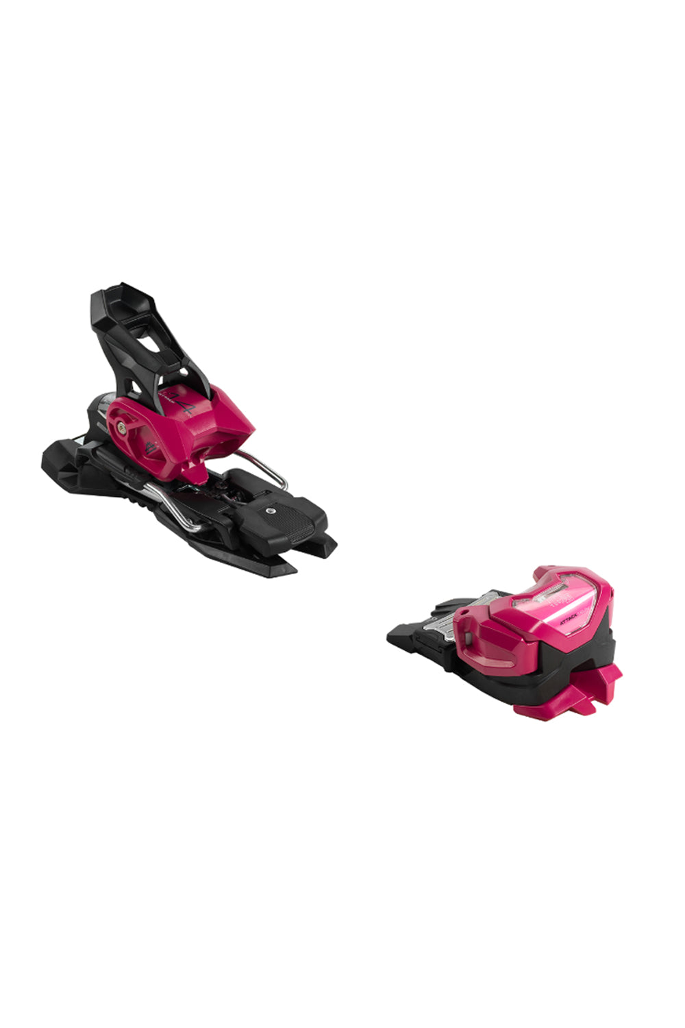 Elan Attack 14 ski bindings, black and pink