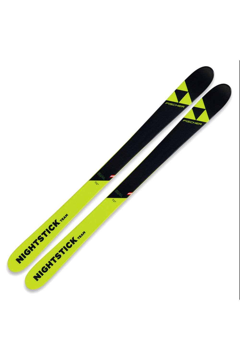 Two skis with 'Nightstick' branding on a white background
