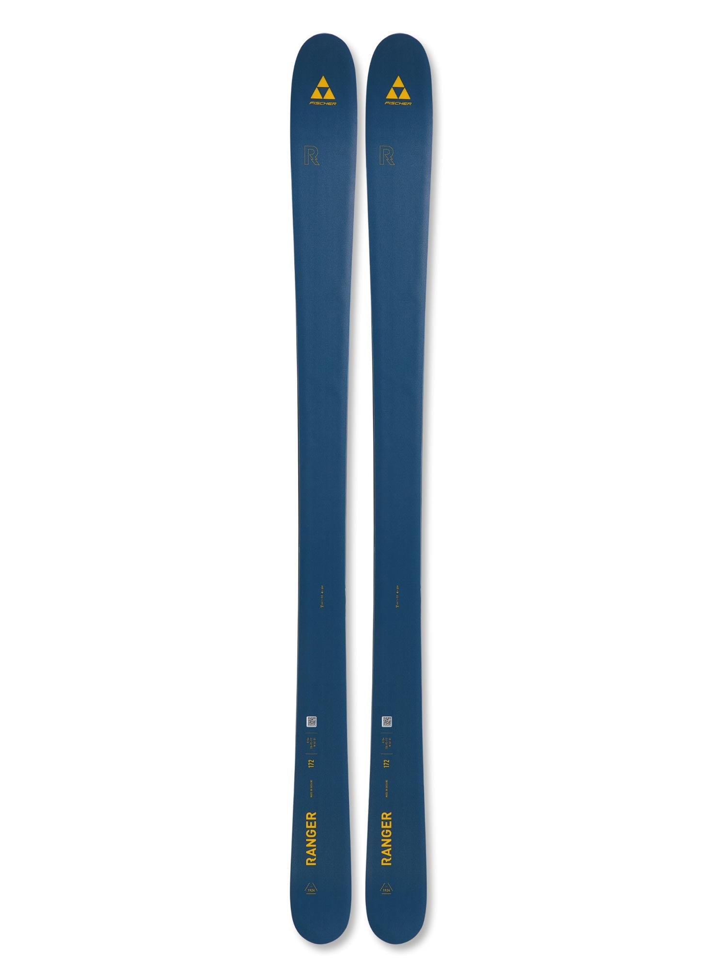 men's Fischer Ranger skis, navy