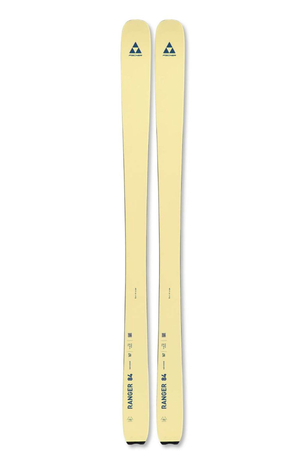 women's Fischer Ranger skis, cream color
