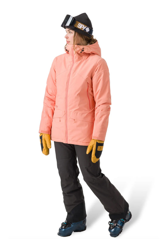 women's Flylow Sarah ski jacket, peach