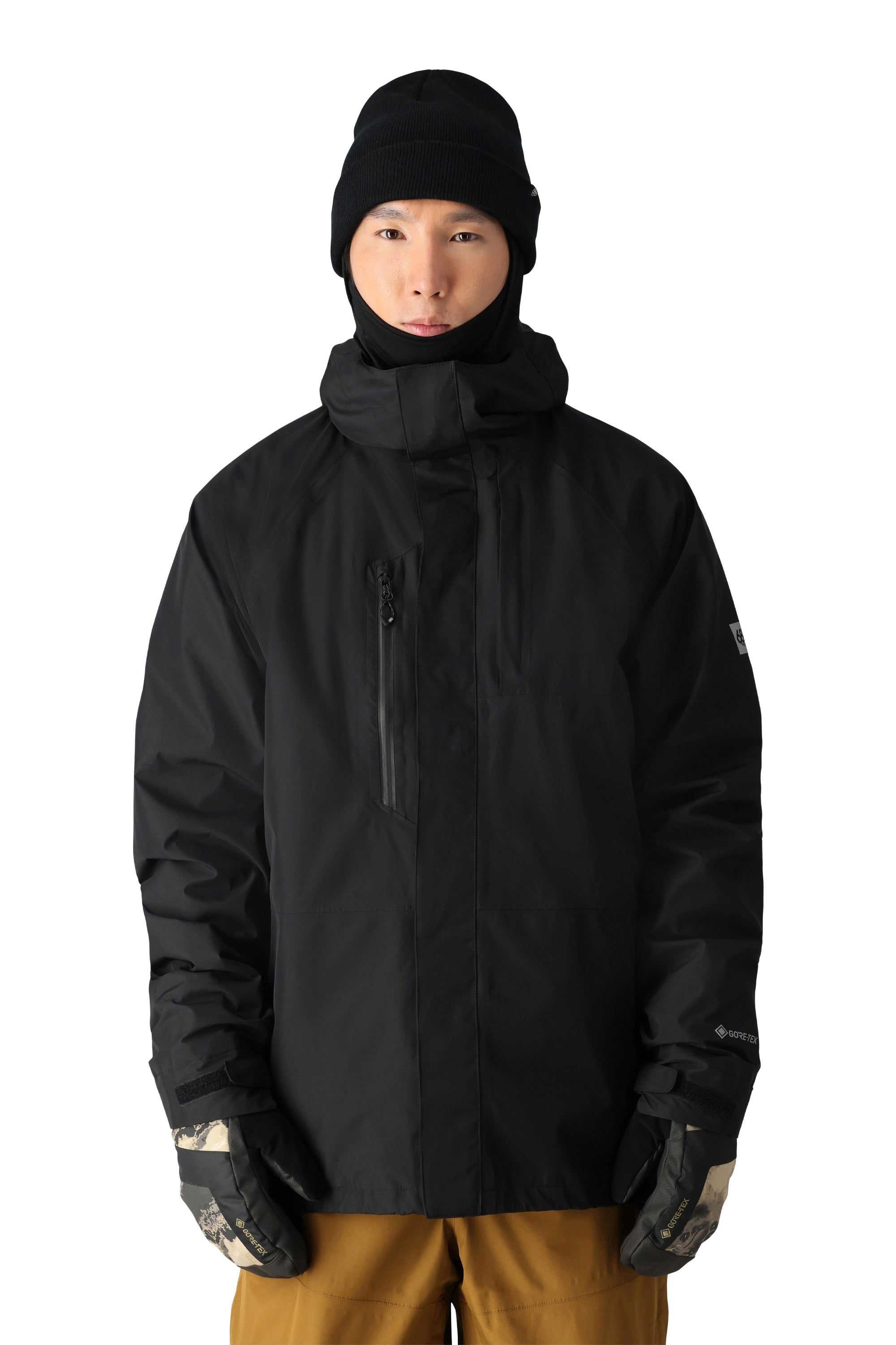 men's 686 shell winter jacket, black