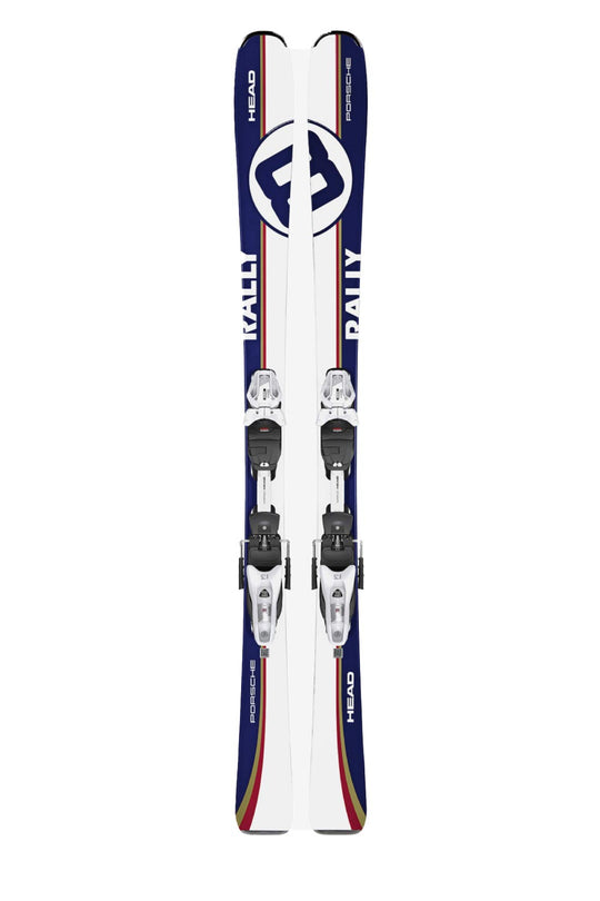 men's Head Porsche skis, red white and blue striped pattern